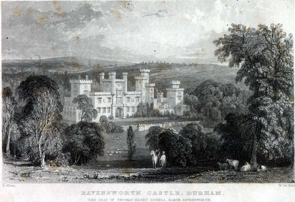 Engraving of Ravensworth Castle