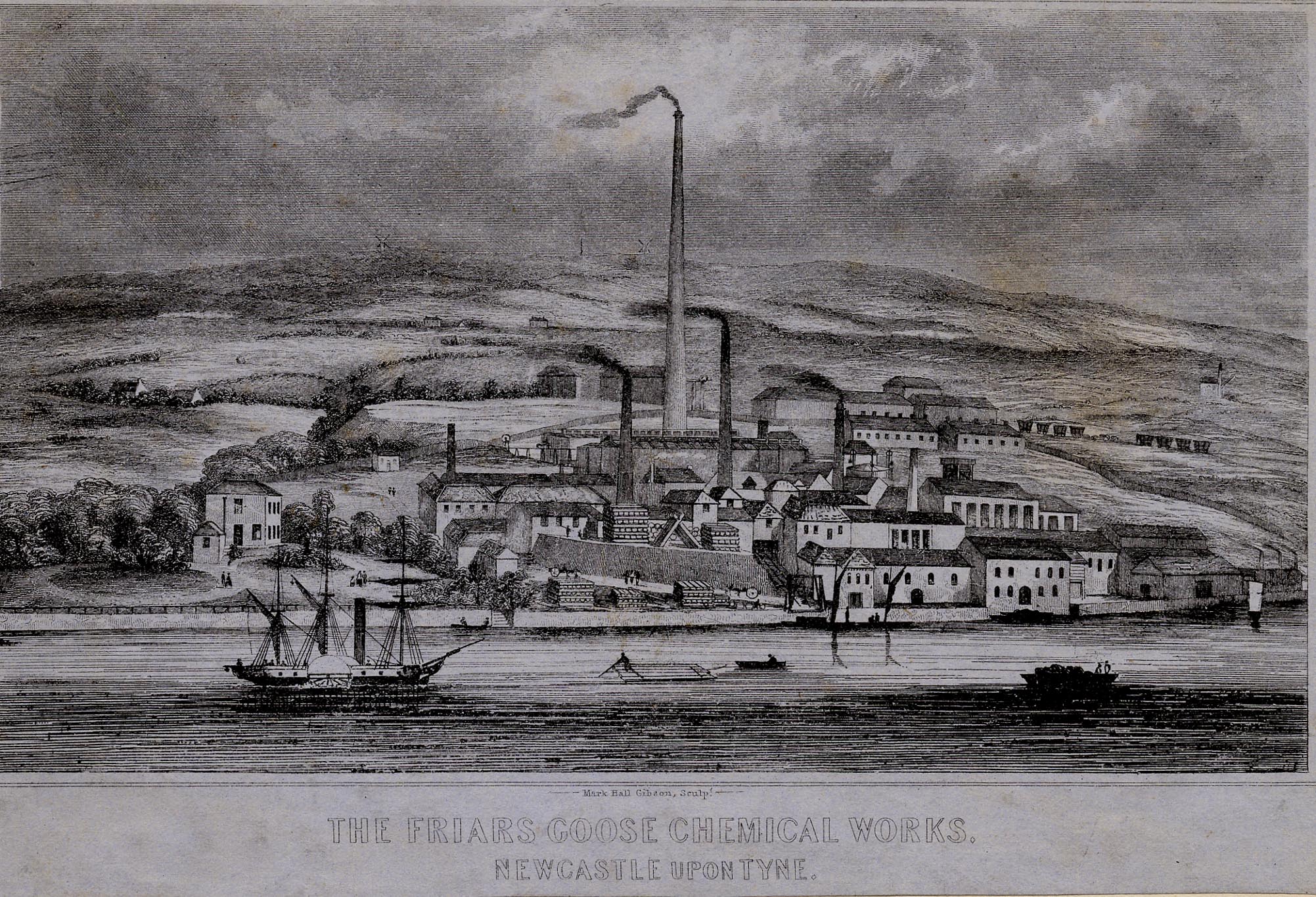 Engraving of Chemical Works, Friars Goose